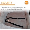 image:imageKampH Dog Car Seat Bucket Booster for Cats amp Dogs Small GrayCream  Better views on rides dog car seats for small dogs with bolster 2 tethers washable cover for 2 small dogs or 1 medium dogGrayGray