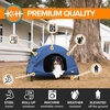 image:imageKampH Elevated Dog Bed Outdoor Pet Cot House for Large Pets  42x30in Blue  Outdoor Raised Dog Bed House Enclosed Canopy Window Flaps for Air Flow Washable Cover Raised Metal Frame CollapsibleLarge 30 X 42 X 32 Inches