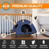 image:imageKampH Elevated Dog Bed Outdoor Pet Cot House for Large Pets  42x30in Blue  Outdoor Raised Dog Bed House Enclosed Canopy Window Flaps for Air Flow Washable Cover Raised Metal Frame CollapsibleMedium 25 X 32 X 28 Inches