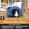 image:imageKampH Elevated Dog Bed Outdoor Pet Cot House for Large Pets  42x30in Blue  Outdoor Raised Dog Bed House Enclosed Canopy Window Flaps for Air Flow Washable Cover Raised Metal Frame CollapsibleLarge 30 X 42 X 32 Inches