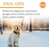 image:imageKampH Heating Pad LectroKennel Outdoor Heated Dog Pad Safety Listed 80W  Heated Pet Bed for Dogs amp Cats Waterproof Chew Resistant ABS Plastic Mat Washable Cover Large 285x225in BlackSmall 125 x 185 in