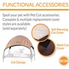 image:imageKampH Outdoor Elevated Dog Bed Bolster Pet Cot Medium 32x25in Charcoal  Cool comfort anywhere dog cot bed with removable bolster dog bed washable mesh center notools setupChocolateBlack Mesh