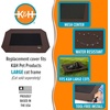 image:imageKampH Outdoor Elevated Dog Bed Pet Cot Replacement Cover Large 42x30in  Designed to fit KampH Large Pet Cots Sold Separately Indoor Outdoor Dog Bed Breathable Mesh Center Machine WashableChocolateBlack Mesh