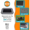 image:imageKampH Outdoor Elevated Dog Bed Pet Cot Replacement Cover Large 42x30in  Designed to fit KampH Large Pet Cots Sold Separately Indoor Outdoor Dog Bed Breathable Mesh Center Machine WashableGrayBlack Mesh
