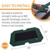 image:imageKampH Outdoor Elevated Dog Bed Pet Cot Replacement Cover Large 42x30in  Designed to fit KampH Large Pet Cots Sold Separately Indoor Outdoor Dog Bed Breathable Mesh Center Machine WashableGreenBlack