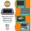 image:imageKampH Outdoor Elevated Dog Bed Pet Cot Replacement Cover Large 42x30in  Designed to fit KampH Large Pet Cots Sold Separately Indoor Outdoor Dog Bed Breathable Mesh Center Machine WashableGrayBlack Mesh