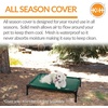 image:imageKampH Outdoor Elevated Dog Bed Pet Cot Replacement Cover Large 42x30in  Designed to fit KampH Large Pet Cots Sold Separately Indoor Outdoor Dog Bed Breathable Mesh Center Machine WashableGreen All Season Mesh