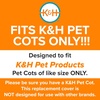 image:imageKampH Outdoor Elevated Dog Bed Pet Cot Replacement Cover Large 42x30in  Designed to fit KampH Large Pet Cots Sold Separately Indoor Outdoor Dog Bed Breathable Mesh Center Machine WashableChocolateBlack Mesh