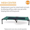 image:imageKampH Outdoor Elevated Dog Bed Pet Cot Replacement Cover Large 42x30in  Designed to fit KampH Large Pet Cots Sold Separately Indoor Outdoor Dog Bed Breathable Mesh Center Machine WashableGreenBlack