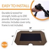 image:imageKampH Outdoor Elevated Dog Bed Pet Cot Replacement Cover Large 42x30in  Designed to fit KampH Large Pet Cots Sold Separately Indoor Outdoor Dog Bed Breathable Mesh Center Machine WashableChocolateBlack Mesh