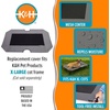 image:imageKampH Outdoor Elevated Dog Bed Pet Cot Replacement Cover Large 42x30in  Designed to fit KampH Large Pet Cots Sold Separately Indoor Outdoor Dog Bed Breathable Mesh Center Machine WashableGrayBlack Mesh