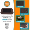 image:imageKampH Outdoor Elevated Dog Bed Pet Cot Replacement Cover Large 42x30in  Designed to fit KampH Large Pet Cots Sold Separately Indoor Outdoor Dog Bed Breathable Mesh Center Machine WashableChocolateBlack Mesh