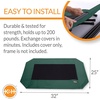 image:imageKampH Outdoor Elevated Dog Bed Pet Cot Replacement Cover Large 42x30in  Designed to fit KampH Large Pet Cots Sold Separately Indoor Outdoor Dog Bed Breathable Mesh Center Machine WashableGreenBlack