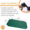 image:imageKampH Outdoor Elevated Dog Bed Pet Cot Replacement Cover Large 42x30in  Designed to fit KampH Large Pet Cots Sold Separately Indoor Outdoor Dog Bed Breathable Mesh Center Machine WashableGreen All Season Mesh