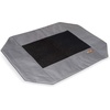 image:imageKampH Outdoor Elevated Dog Bed Pet Cot Replacement Cover Large 42x30in  Designed to fit KampH Large Pet Cots Sold Separately Indoor Outdoor Dog Bed Breathable Mesh Center Machine WashableGrayBlack Mesh