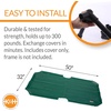 image:imageKampH Outdoor Elevated Dog Bed Pet Cot Replacement Cover Large 42x30in  Designed to fit KampH Large Pet Cots Sold Separately Indoor Outdoor Dog Bed Breathable Mesh Center Machine WashableGreen All Season Mesh
