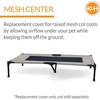 image:imageKampH Outdoor Elevated Dog Bed Pet Cot Replacement Cover Large 42x30in  Designed to fit KampH Large Pet Cots Sold Separately Indoor Outdoor Dog Bed Breathable Mesh Center Machine WashableTaupeBlack