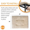 image:imageKampH Pet Products Original Elevated Pet Cot Tan with Microfleece PadChocolateBlack Mesh