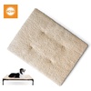 image:imageKampH Pet Products Original Elevated Pet Cot Tan with Microfleece PadChocolateBlack Mesh