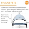 image:imageKampH Pet Products Original Pet Cot Elevated Dog Bed amp Cot Canopy ChocolateBlack Mesh Gray