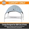 image:imageKampH Pet Products Outdoor Elevated Dog Cot Canopy Cooling Sun Tent Shades Pets Washable WaterResistant Designed to Fit KampH Medium Elevated Dog Cots Sold Separately  Medium 32 X 25in GrayGray
