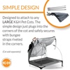 image:imageKampH Pet Products Outdoor Elevated Dog Cot Canopy Cooling Sun Tent Shades Pets Washable WaterResistant Designed to Fit KampH Medium Elevated Dog Cots Sold Separately  Medium 32 X 25in GrayGray