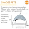 image:imageKampH Pet Products Outdoor Elevated Dog Cot Canopy Cooling Sun Tent Shades Pets Washable WaterResistant Designed to Fit KampH Medium Elevated Dog Cots Sold Separately  Medium 32 X 25in GrayGray