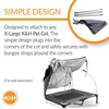 image:imageKampH Pet Products Outdoor Elevated Dog Cot Canopy Cooling Sun Tent Shades Pets Washable WaterResistant Designed to Fit KampH Medium Elevated Dog Cots Sold Separately  Medium 32 X 25in GrayGray