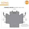 image:imageKampH Pet Products Quilted Cargo Cover Black StandardMidSize Vehicle 54 InchesGray