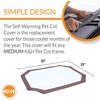 image:imageKampH Pet Products SelfWarming Pet Cot Cover Replacement Cot Sold Separately  ChocolateFleece Large 30 X 42 InchesMedium 25 x 32 in
