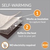 image:imageKampH Pet Products SelfWarming Pet Cot Cover Replacement Cot Sold Separately  ChocolateFleece Large 30 X 42 InchesMedium 25 x 32 in