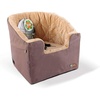 image:imageKampH Dog Car Seat Bucket Booster for Cats amp Dogs Small GrayCream  Better views on rides dog car seats for small dogs with bolster 2 tethers washable cover for 2 small dogs or 1 medium dogTanTan