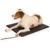image:imageKampH Heating Pad LectroKennel Outdoor Heated Dog Pad Safety Listed 80W  Heated Pet Bed for Dogs amp Cats Waterproof Chew Resistant ABS Plastic Mat Washable Cover Large 285x225in BlackMedium 165 x 225 in