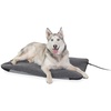 image:imageKampH Heating Pad LectroSoft Outdoor Pet Bed Safety Listed 18x14in 20W  Orthopedic Outdoor Heating Pad for Cats Waterproof Cushion Flexible Design Automatic Warming Washable Cover Small GrayLarge 25 X 36 Inches