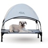 image:imageKampH Pet Products Original Pet Cot Elevated Dog Bed amp Cot Canopy ChocolateBlack Mesh Gray