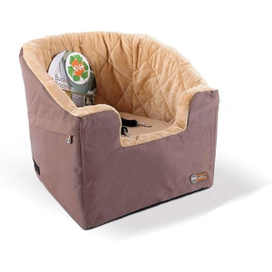 image:imageKampH Dog Car Seat Bucket Booster for Cats amp Dogs Small GrayCream  Better views on rides dog car seats for small dogs with bolster 2 tethers washable cover for 2 small dogs or 1 medium dogTanTan